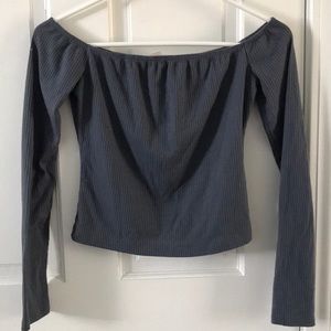 Mossimo off the shoulder long sleeve top